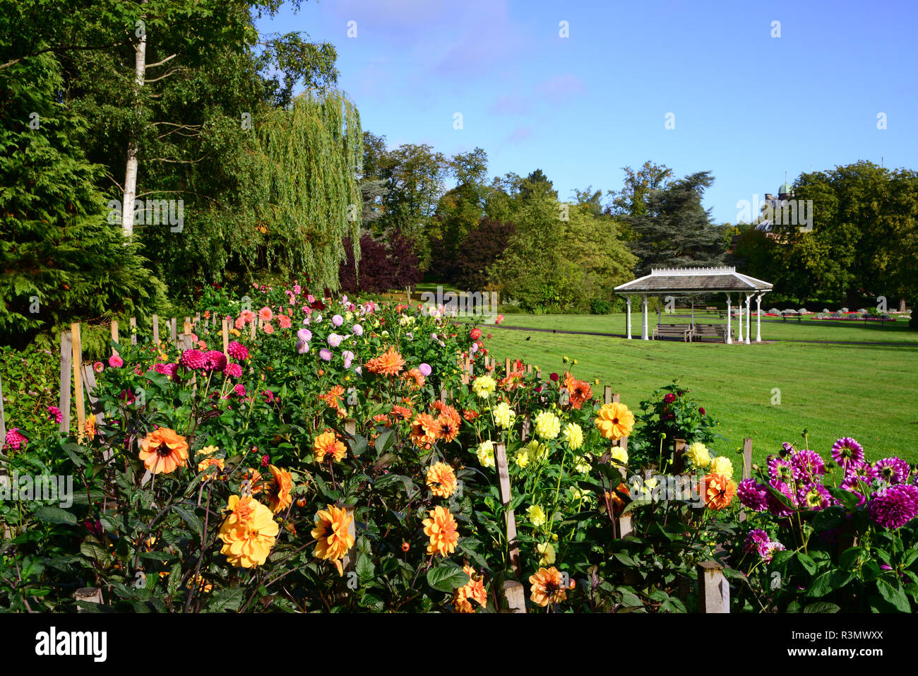 pavillion in valley gardens park harrogate yorkshire united kingdom Stock Photo