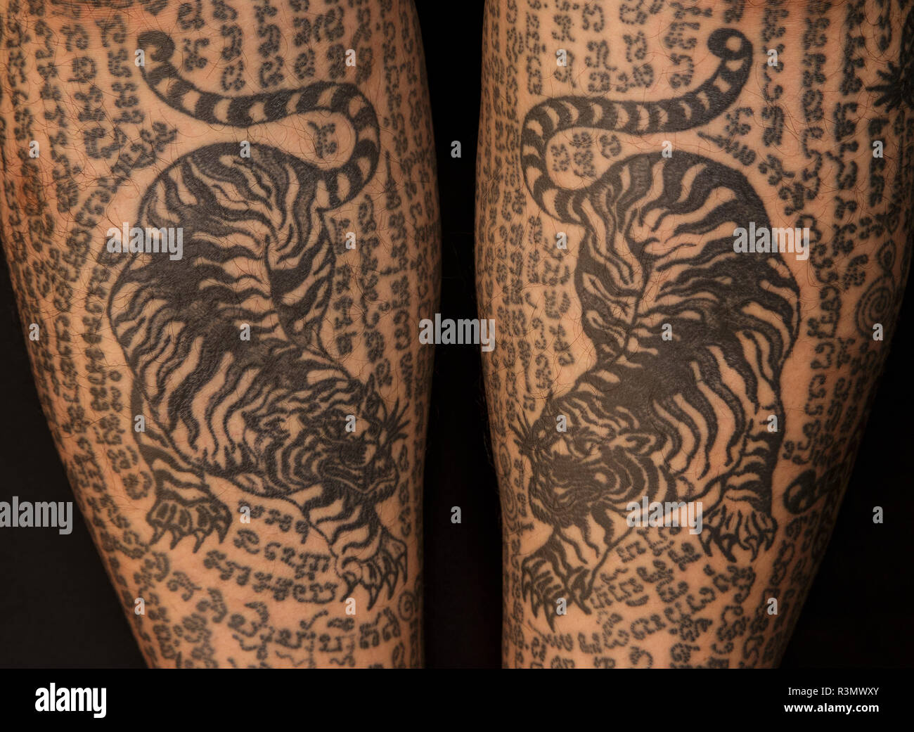 Thai buddhist tattoos traditional Sak Yant: