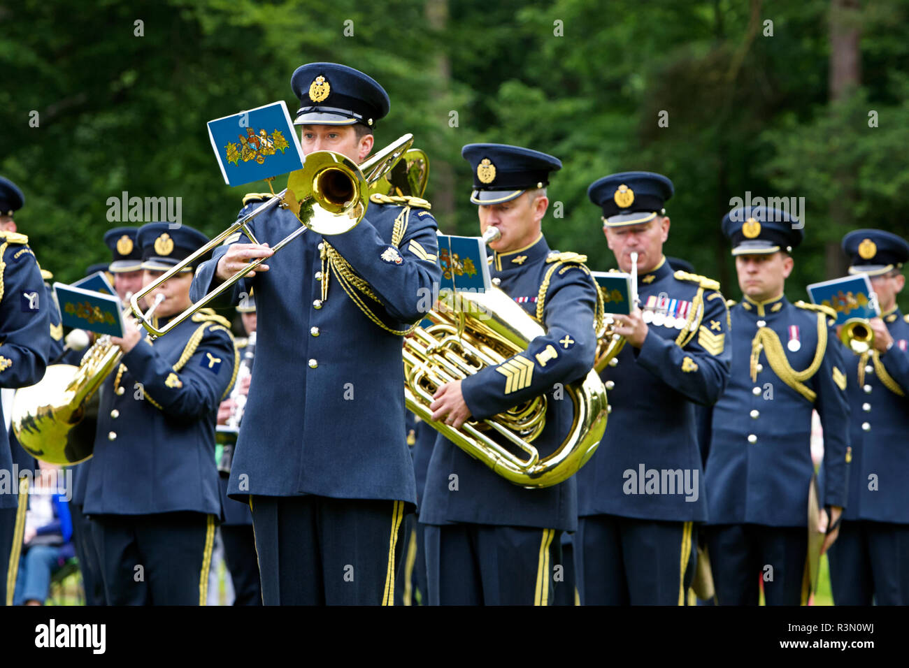 The Royal Air Force Central Band perform in the uk Stock Photo