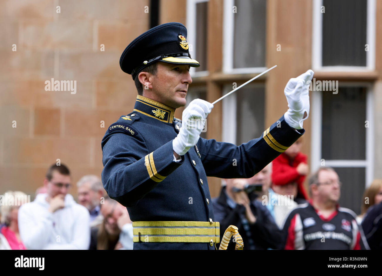 Conductor of the Royal Air Force Central Band in the uk Stock Photo