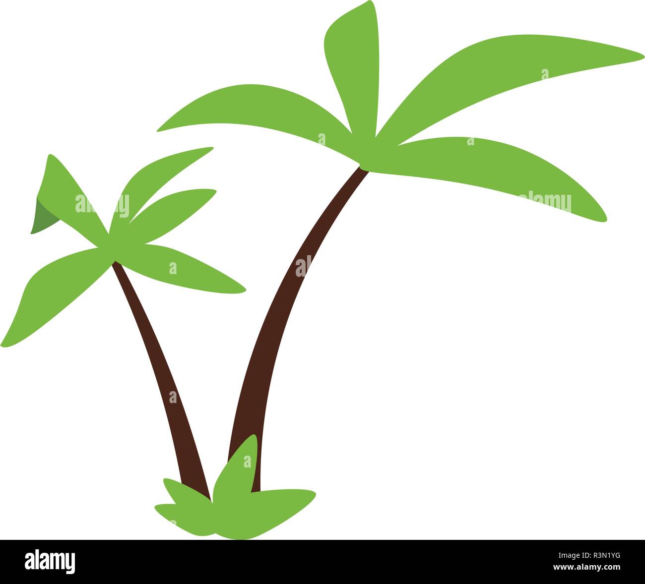 beach tree palms Stock Vector Image & Art - Alamy