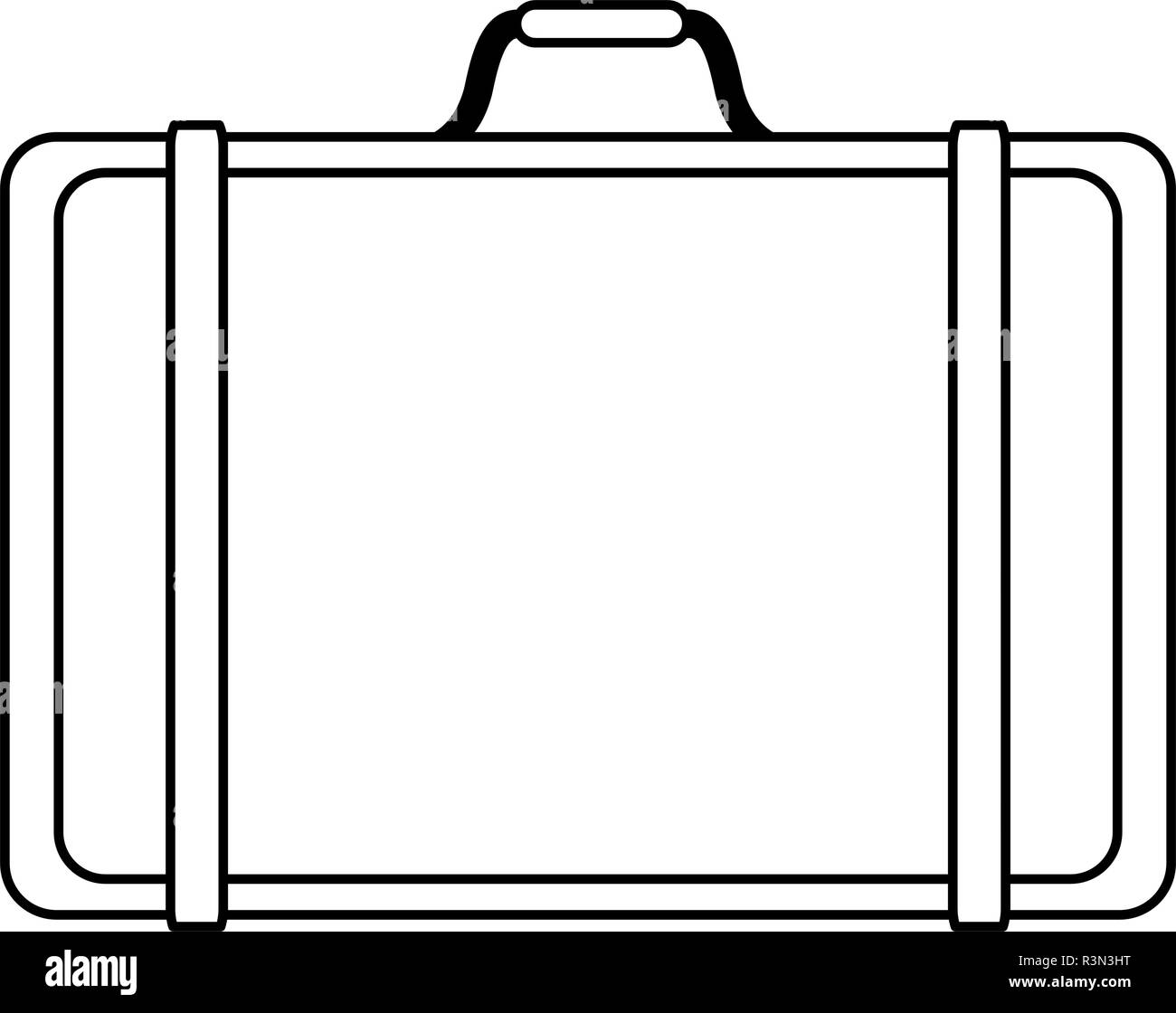 Luggage Label Suitcase Black and White Stock Photos & Images - Alamy Regarding Blank Suitcase Template