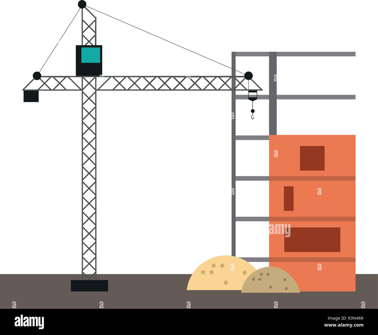 Construction crane tower Stock Vector Image & Art - Alamy