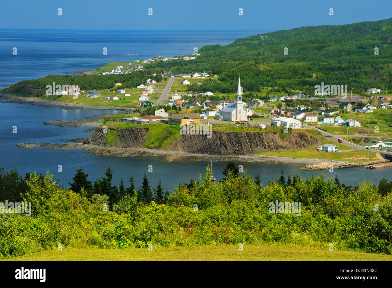 Canada, Quebec, Grande Vallee. Coastal village in Gulf of St. Lawrence