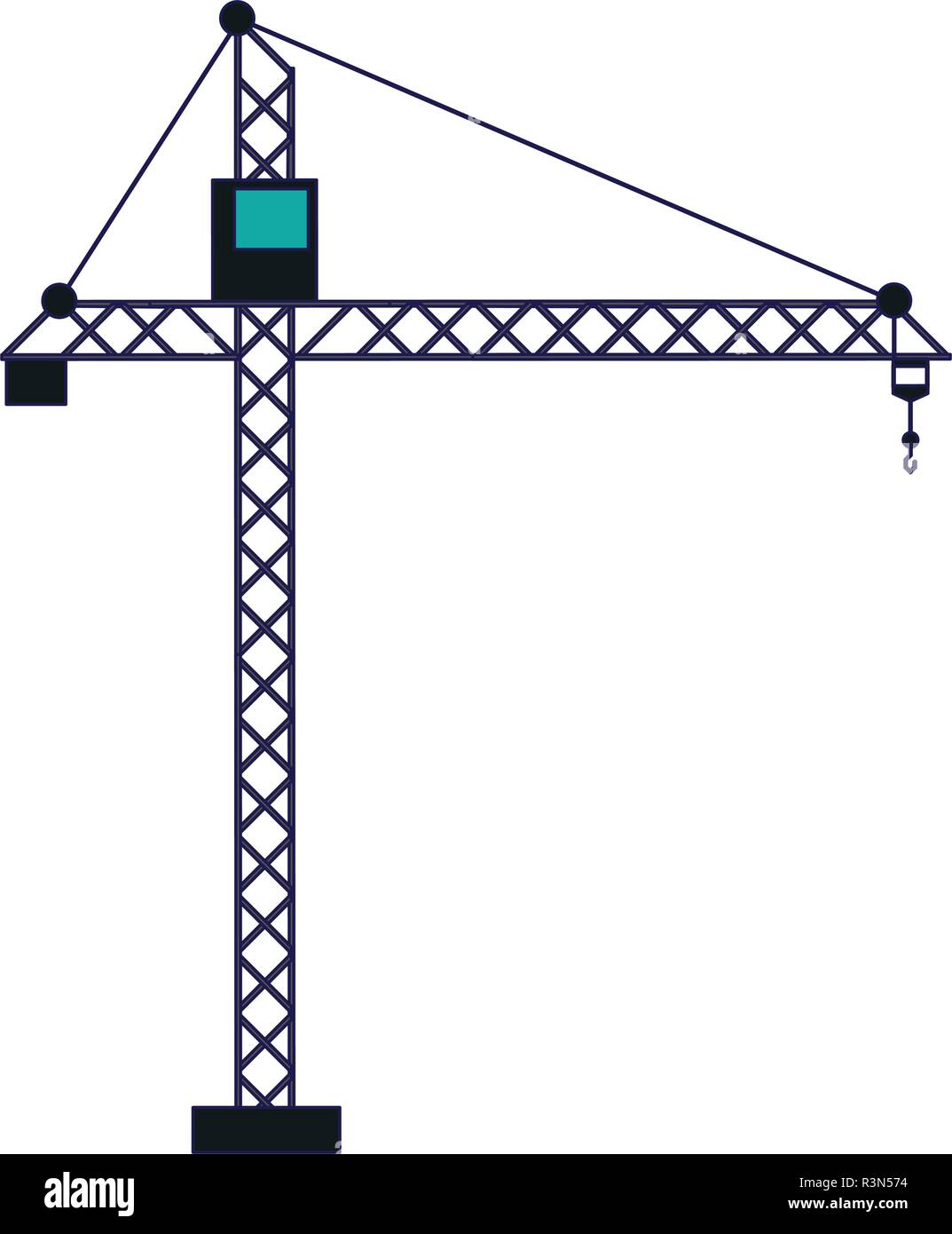 Construction crane tower Stock Vector Image & Art - Alamy