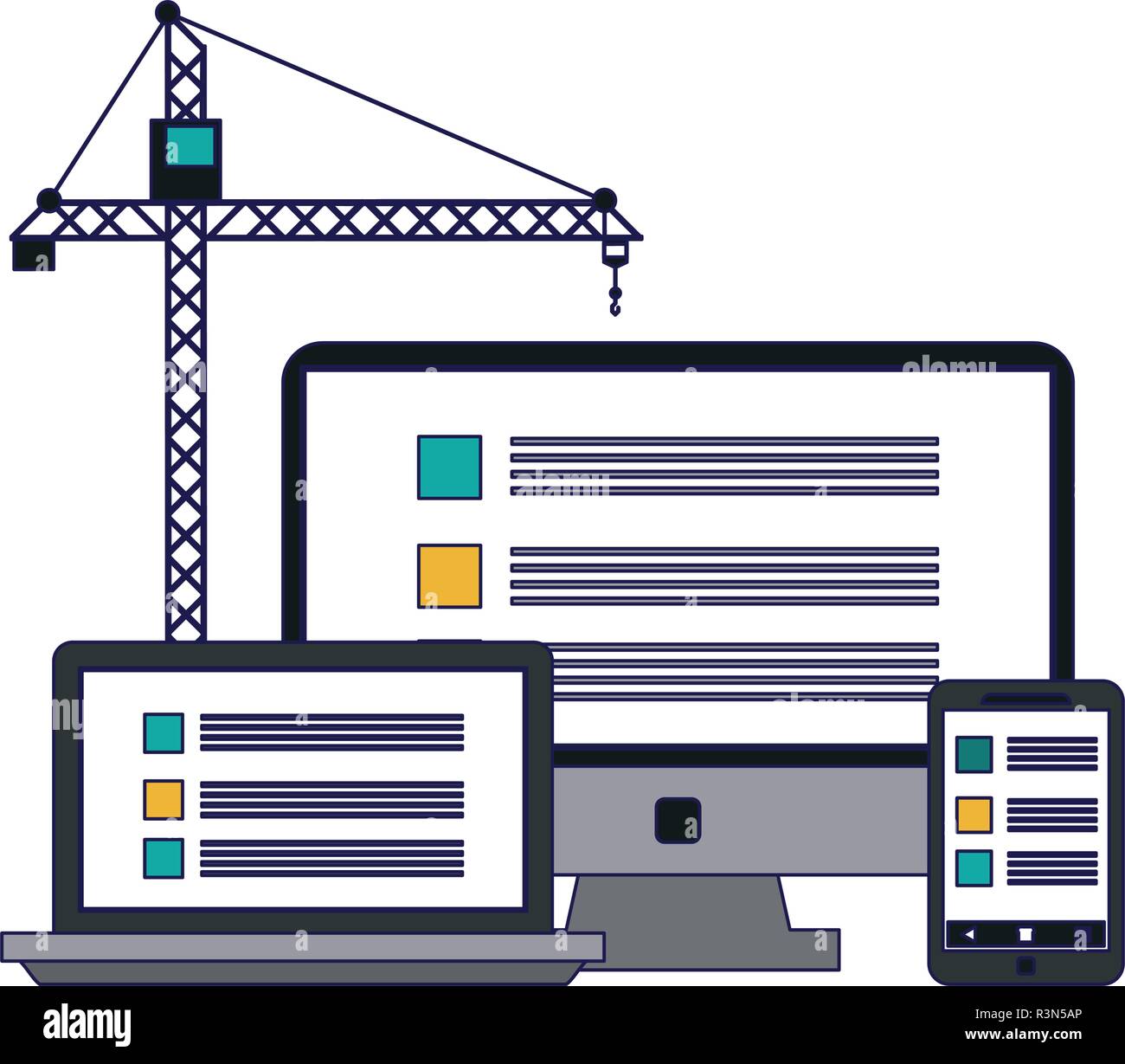Website under construction Stock Vector Image & Art - Alamy