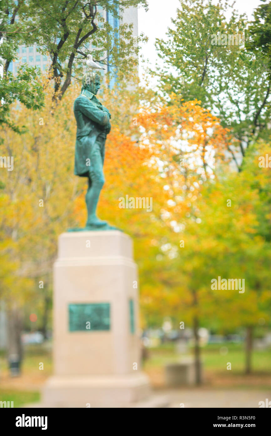 Sir John A. Macdonald, Canada's First Prime Minister, Dorchester Square, downtown Montreal, Quebec, Canada Stock Photo