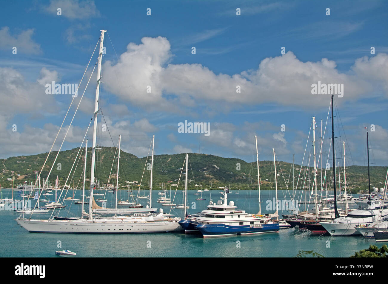 Yachts, English Harbour and Nelsons Dock Yard, Antigua, Caribbean, West