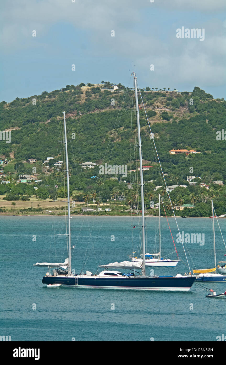 Antigua, Caribbean, West Indies, English Harbour, Nelson Dock Yard Stock Photo