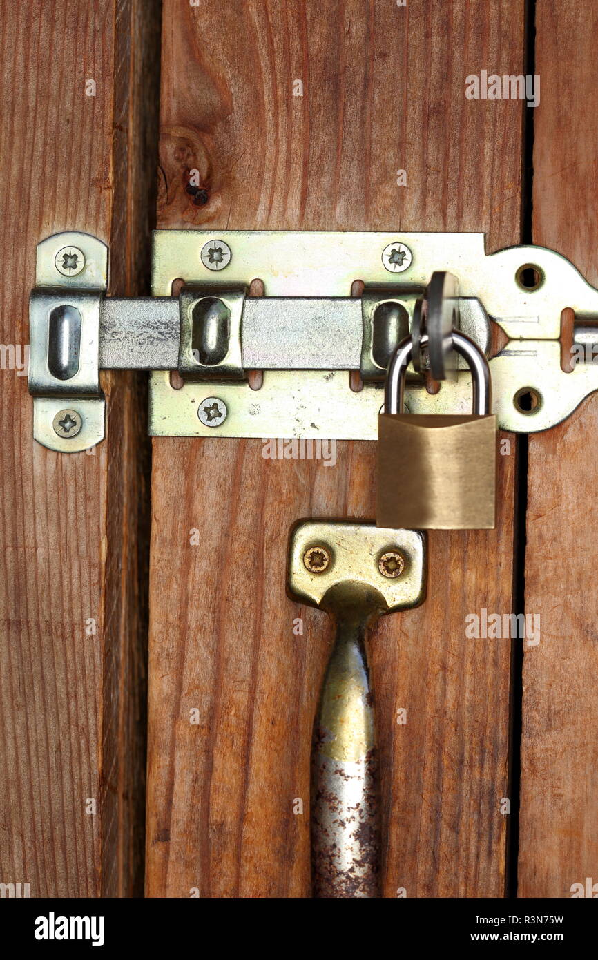locked door Stock Photo