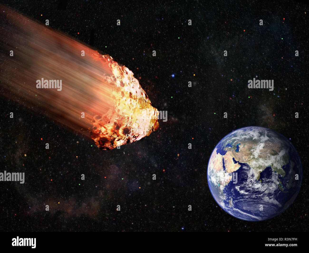 Asteroid earth strike hi-res stock photography and images - Alamy