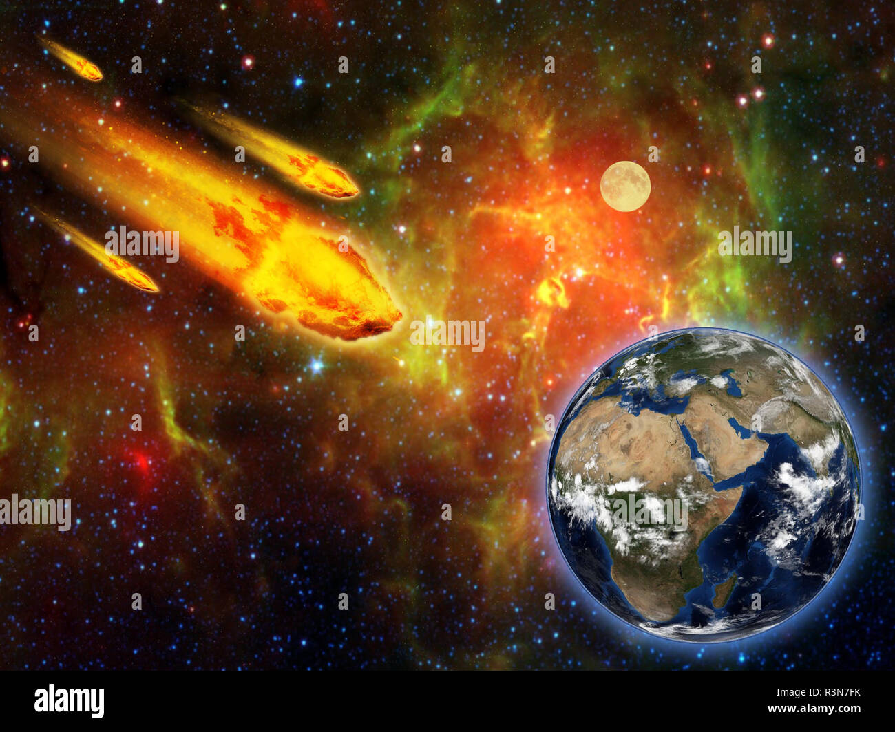 Asteroid earth strike hi-res stock photography and images - Alamy