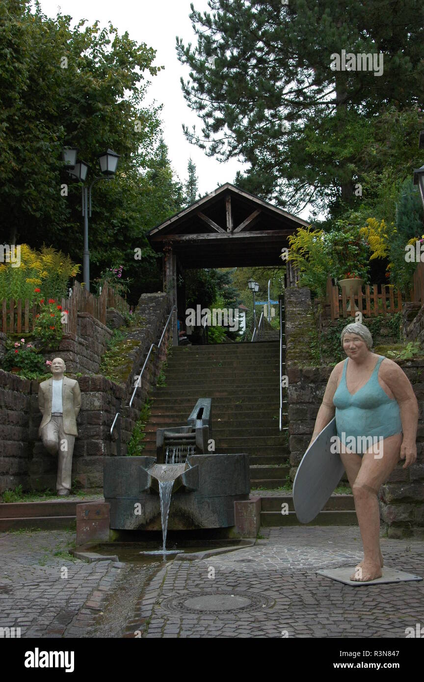 surfer at the candelabrum in mosbach Stock Photo