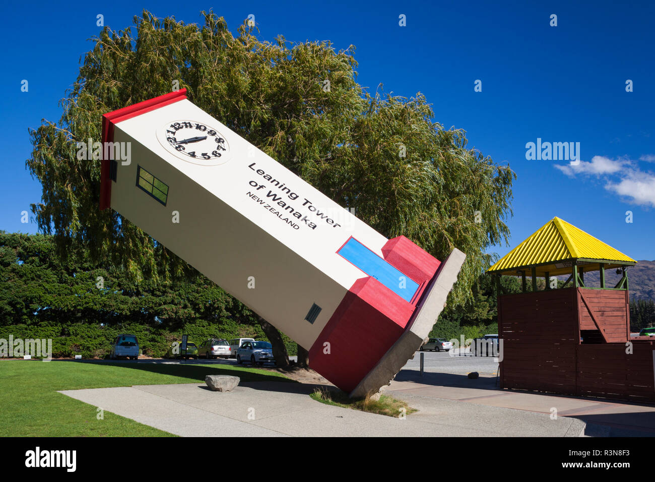 New Zealand, South Island, Otago, Wanaka, Leaning Tower of Wanaka at