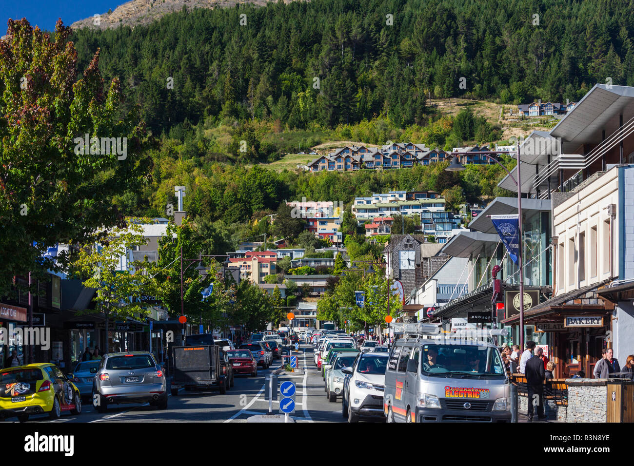 New Zealand, South Island, Otago, Queenstown, downtown Stock Photo Alamy