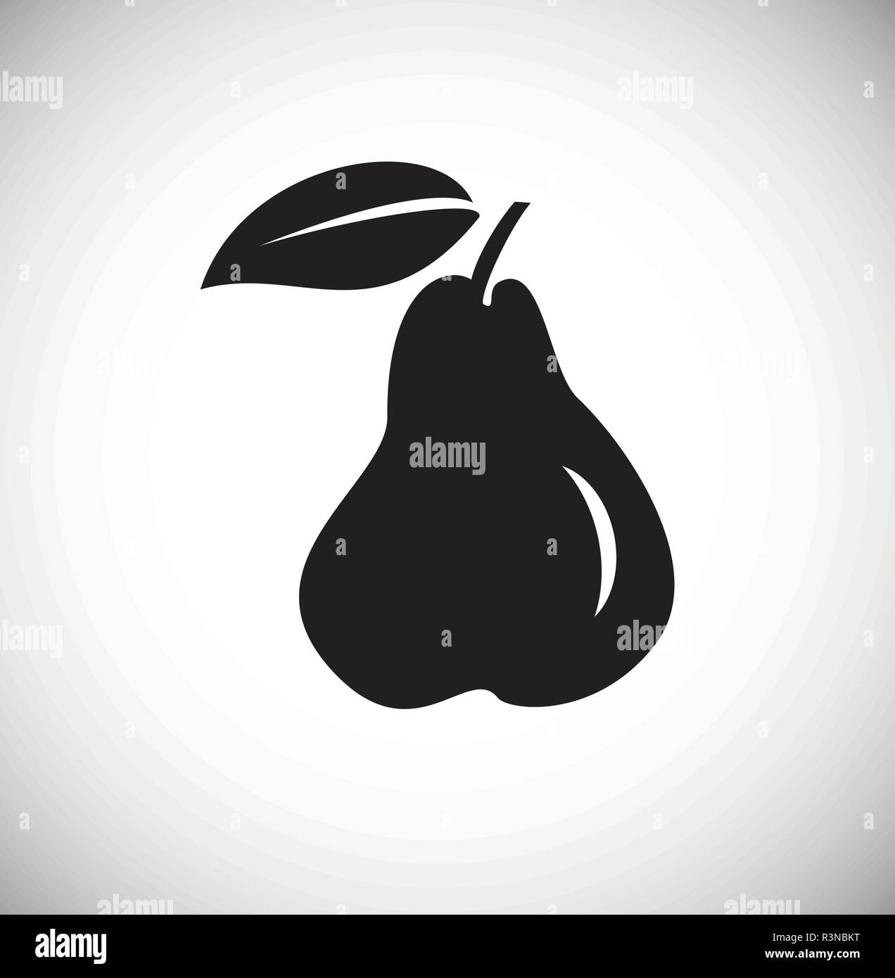 Pear on white background Stock Vector Image & Art - Alamy