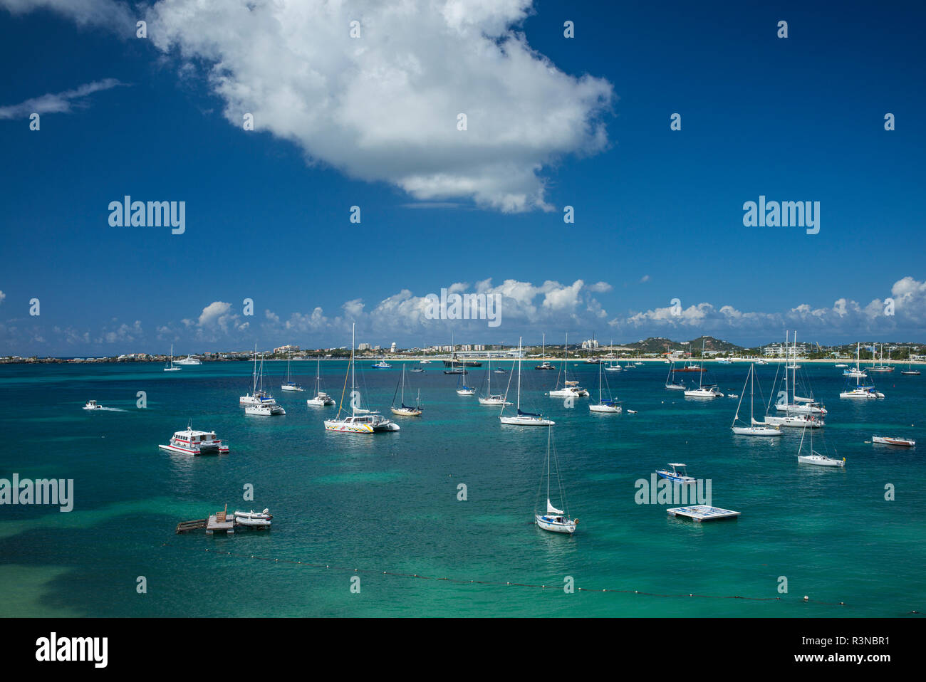 Sint Maarten. Simpson Bay Beach Stock Photo Alamy