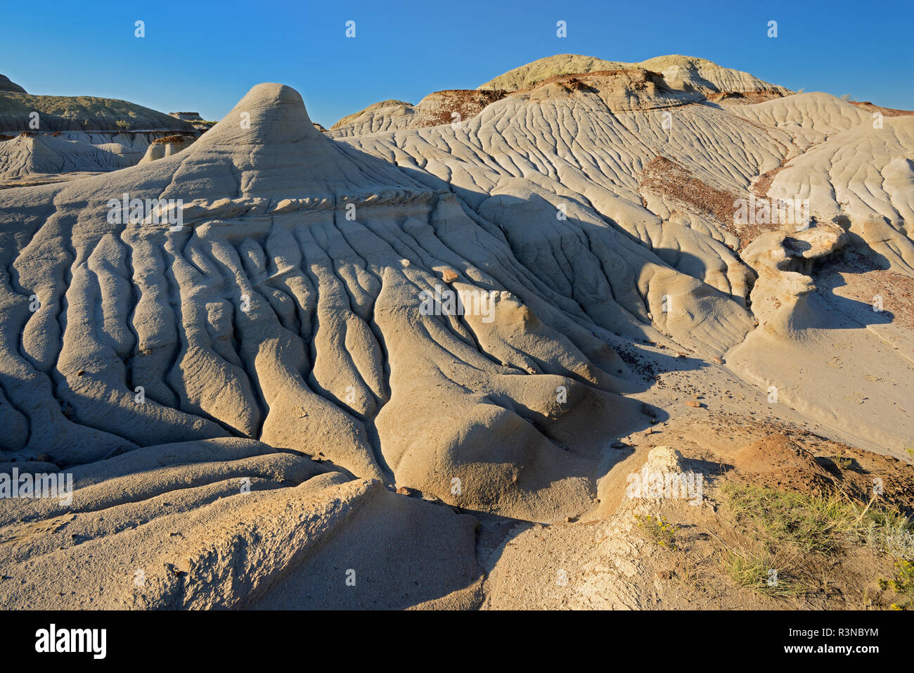 Canada, Alberta, Dinosaur Provincial Park. Badlands formations Stock ...