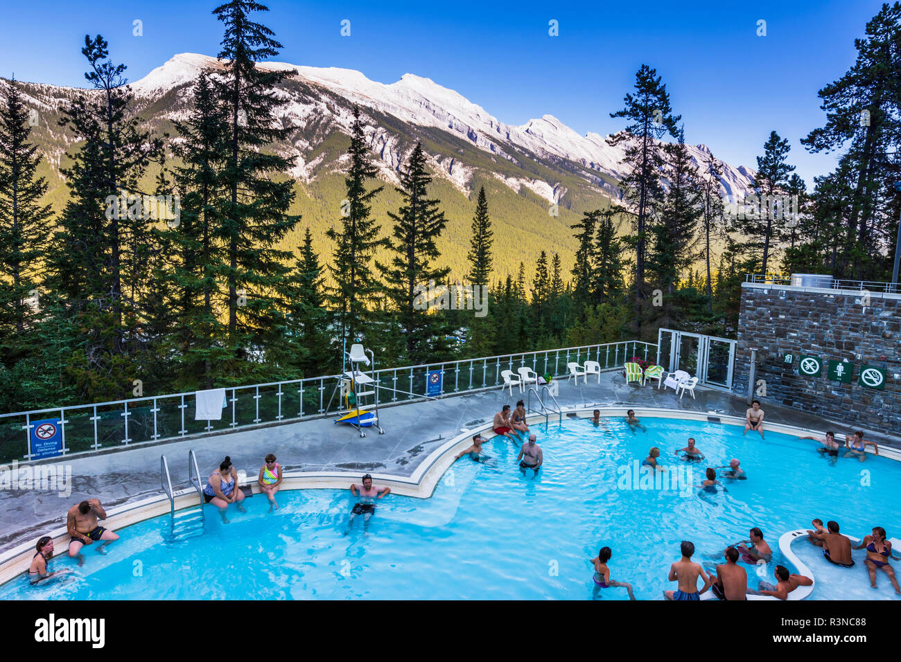 Pool at Sulphur Mountain Hot Springs, Banff National Park, Alberta