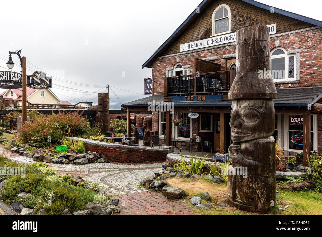The town of Tofino, British Columbia, Canada Stock Photo