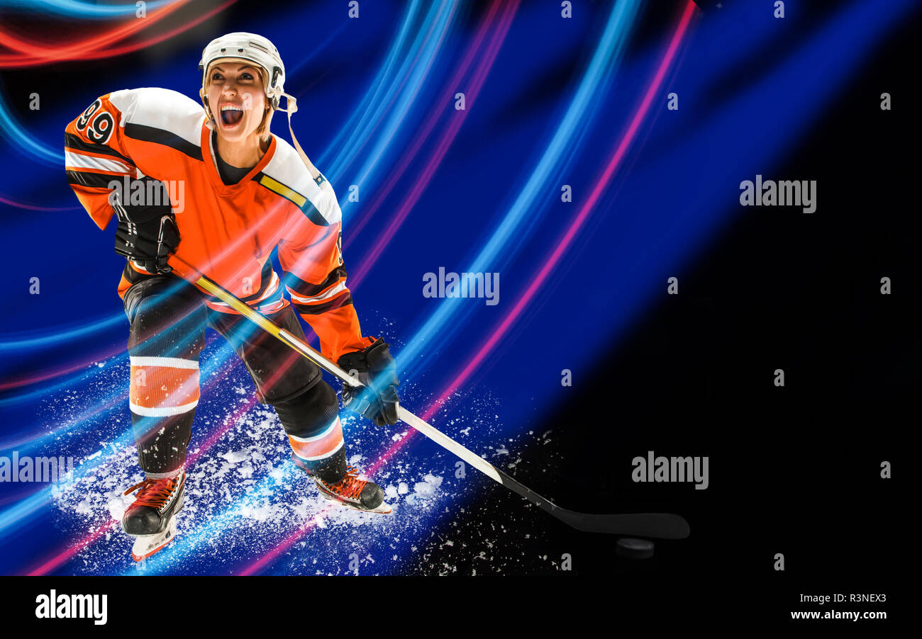 Hockey player icon hi-res stock photography and images - Alamy