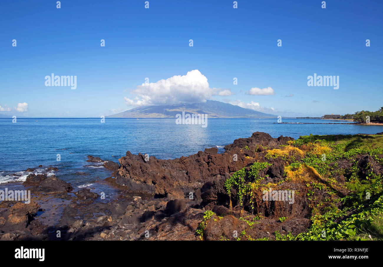 Wailea coast on Maui island, USA Stock Photo