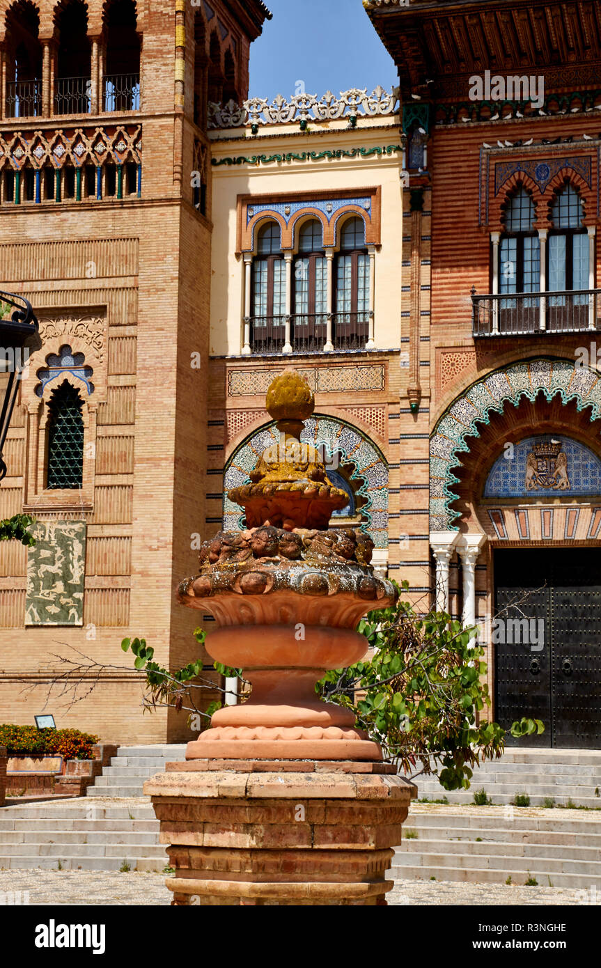 Historic buildings and monuments of Seville, Spain. Architectural