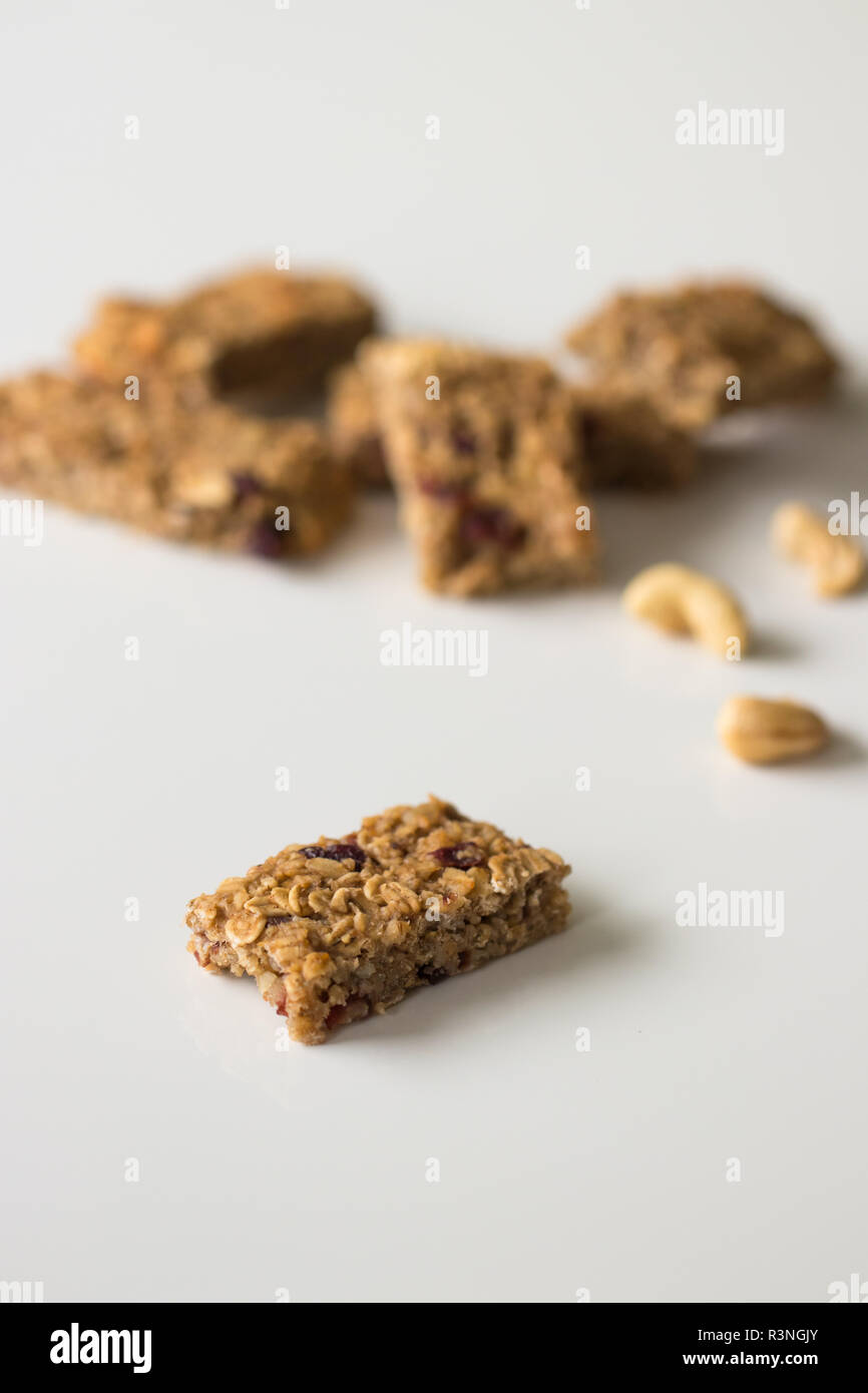 Homemade Cereal bars Stock Photo