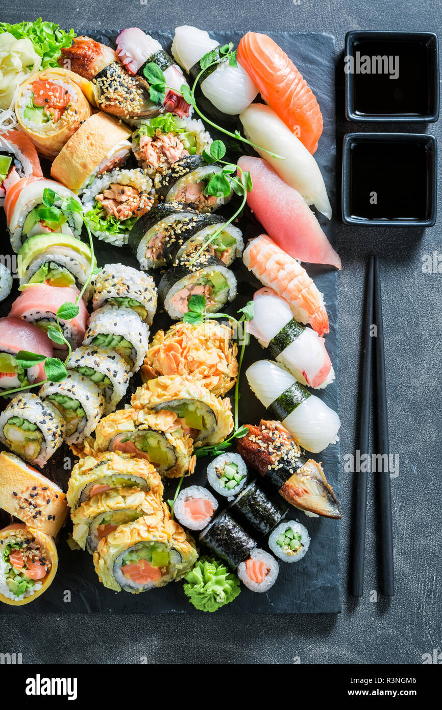 Sushi mix hi-res stock photography and images - Alamy