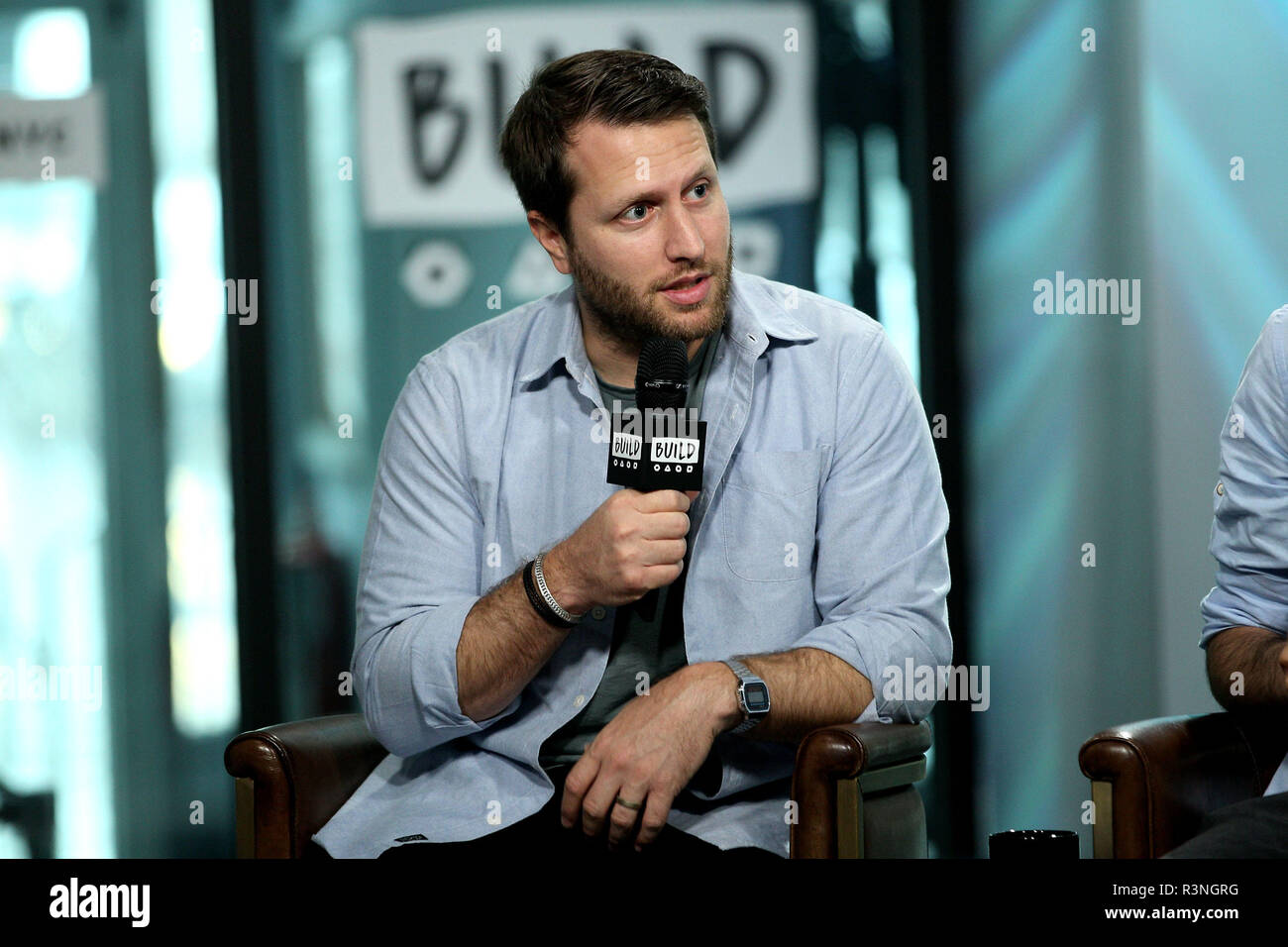 NEW YORK, NY - JULY 07:  Producer/Director Matthew Heineman visits Build to discuss the new film 'City Of Ghosts' at Build Studio on July 7, 2017 in New York City.  (Photo by Steve Mack/S.D. Mack Pictures) Stock Photo