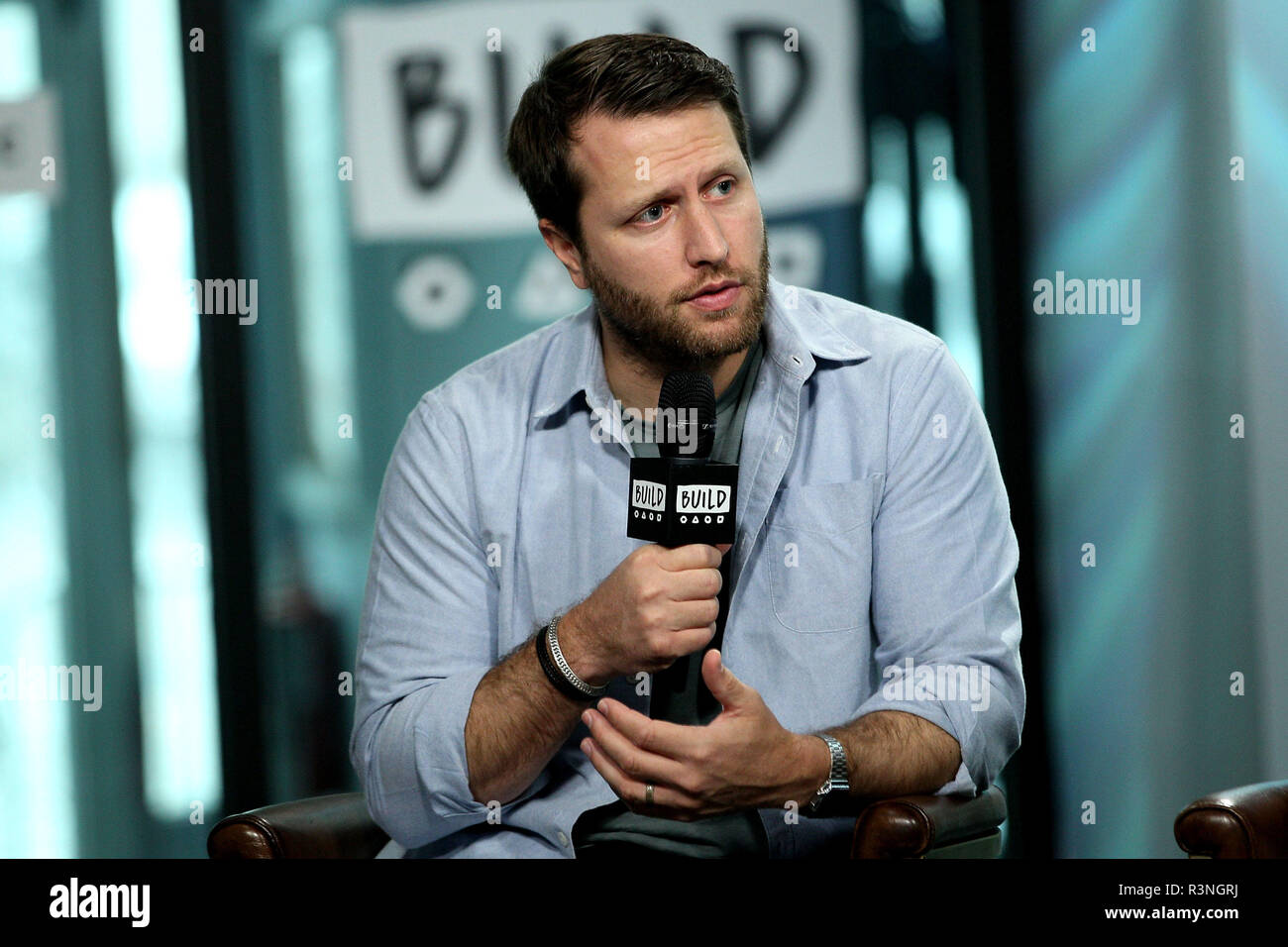 NEW YORK, NY - JULY 07:  Producer/Director Matthew Heineman visits Build to discuss the new film 'City Of Ghosts' at Build Studio on July 7, 2017 in New York City.  (Photo by Steve Mack/S.D. Mack Pictures) Stock Photo