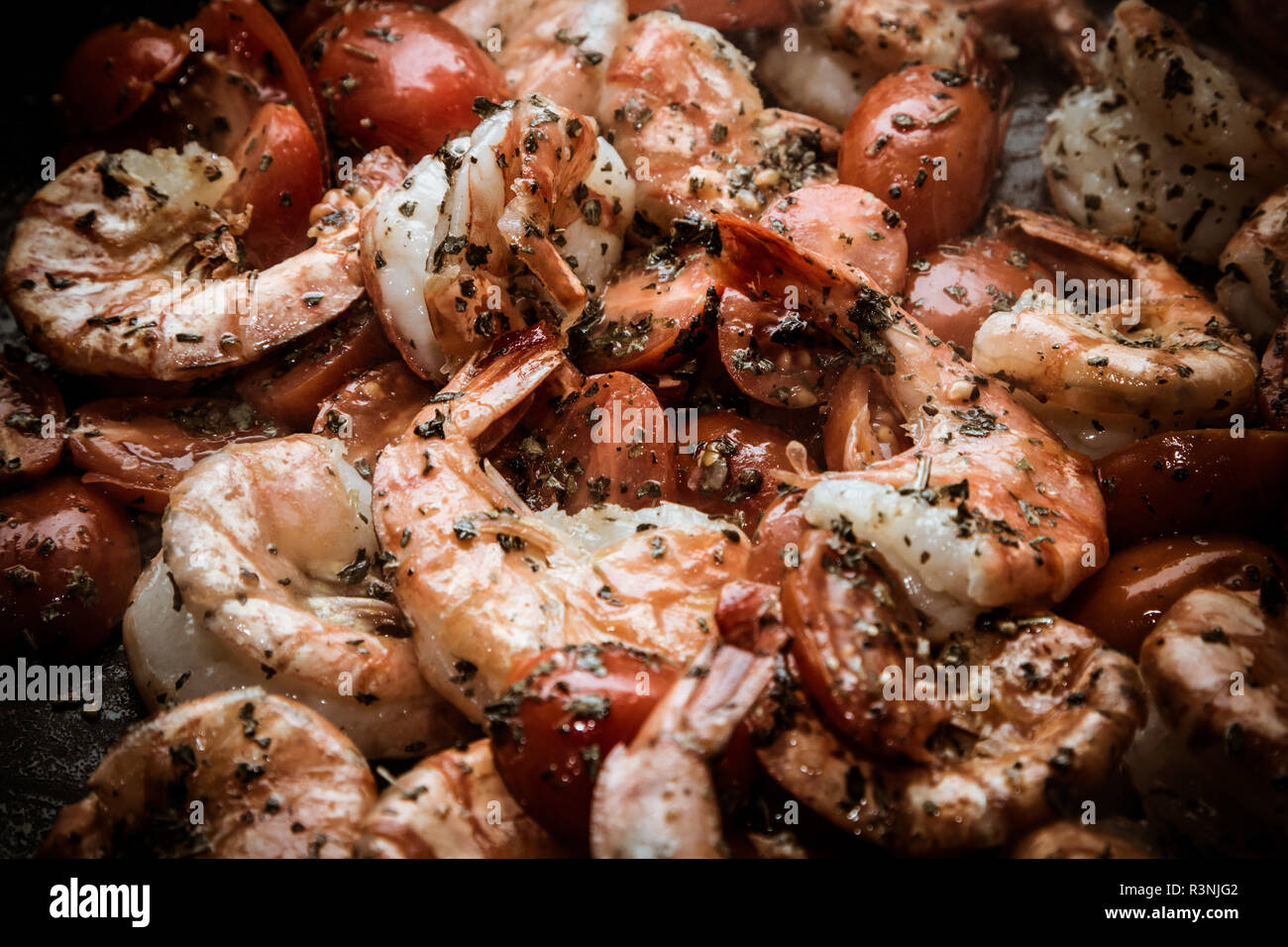 fried shrimps Stock Photo