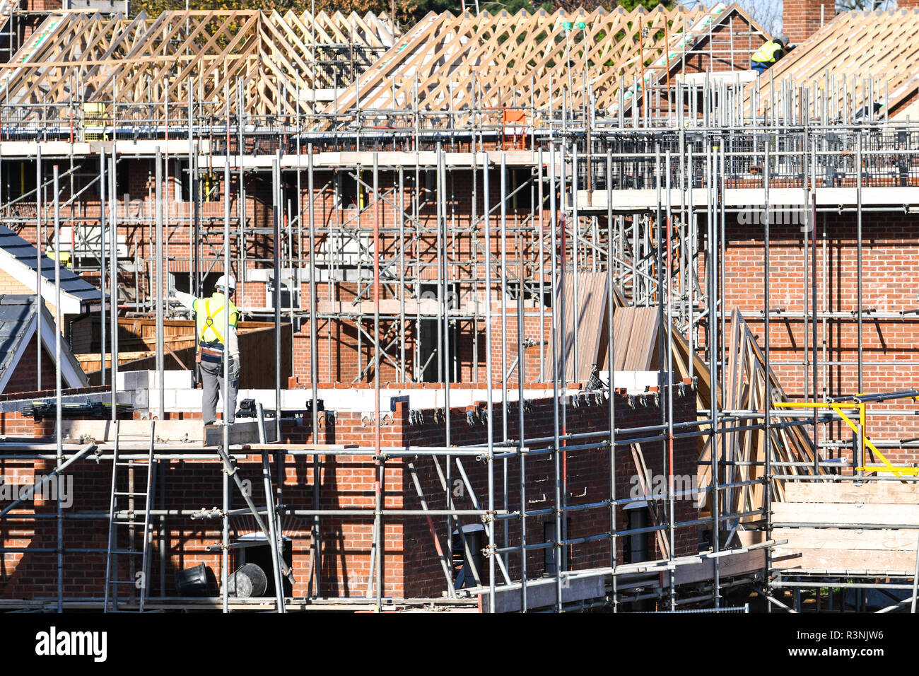 new housing being built in loughborough Stock Photo Alamy