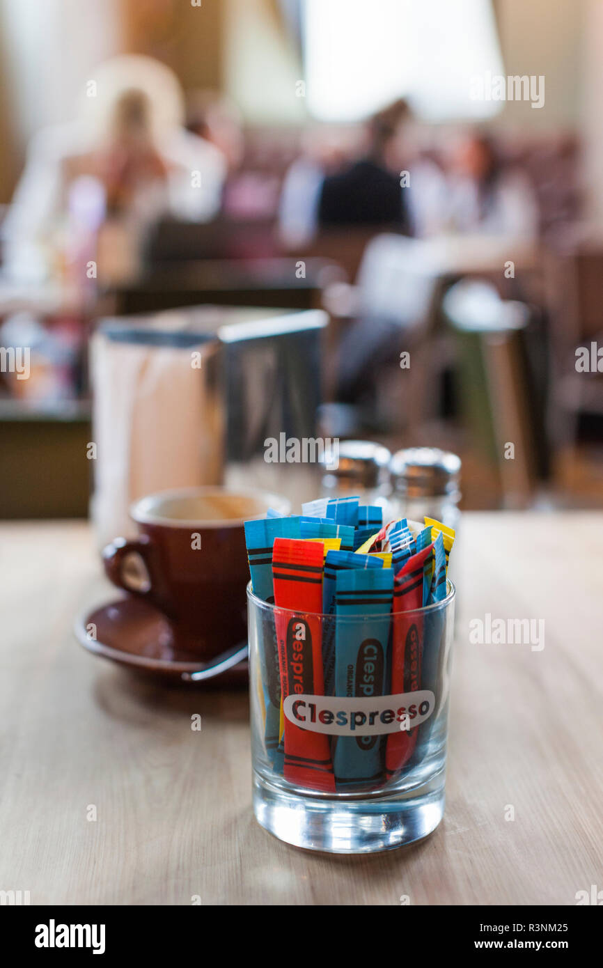 New Zealand, South Island, Christchurch, C1 Espresso cafe, located in