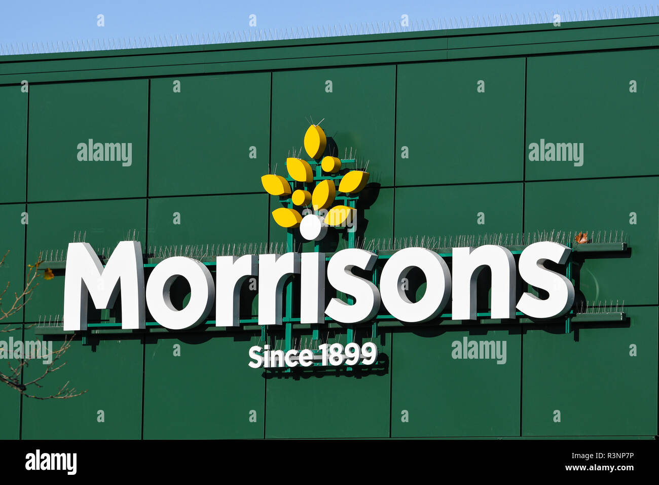 morrisons supermarket sign Stock Photo