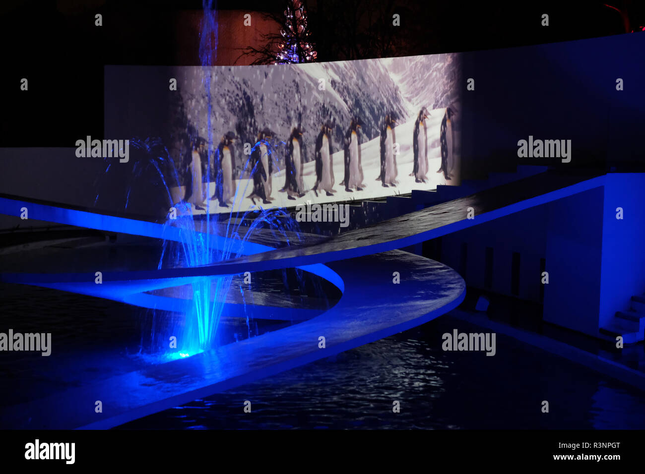 Christmas Lights at ZSL London Stock Photo Alamy