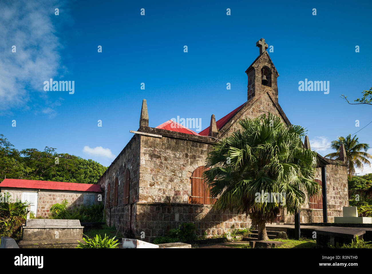 St. Kitts and Nevis, Nevis. St. John's Figtree Church Stock Photo Alamy