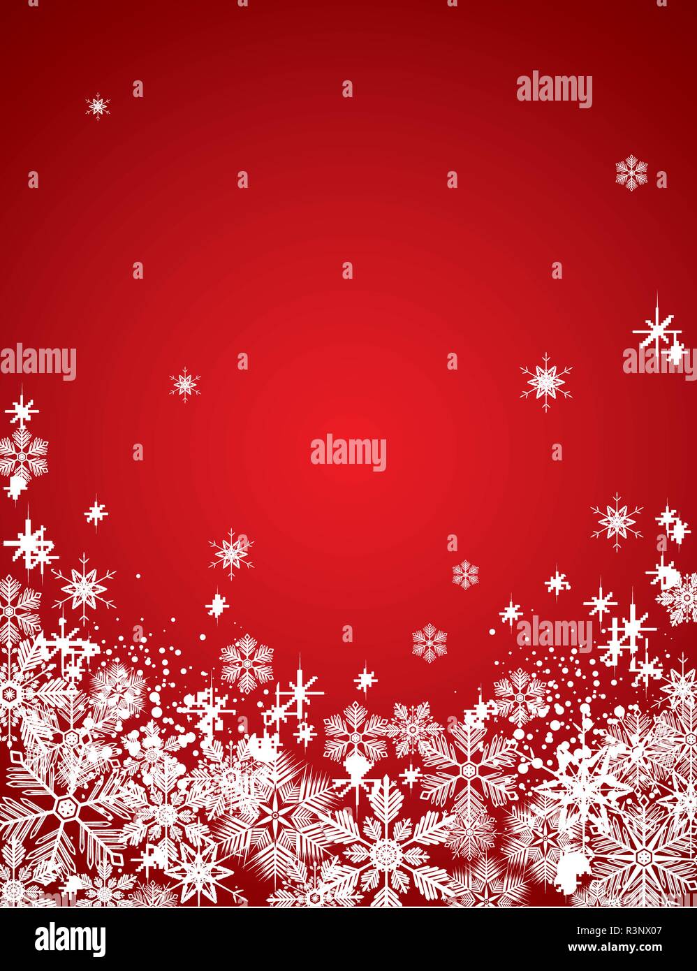 Winter snowflakes full vector large background Stock Vector Image & Art ...
