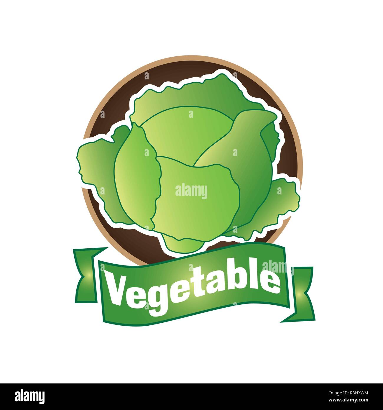 vector logo of vegetables and natural product Stock Vector
