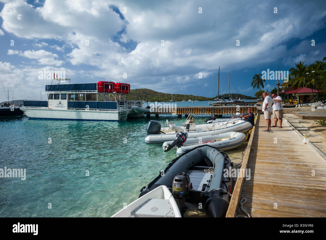 British Virgin Islands, Virgin Gorda. The Bitter End Yacht Club Stock