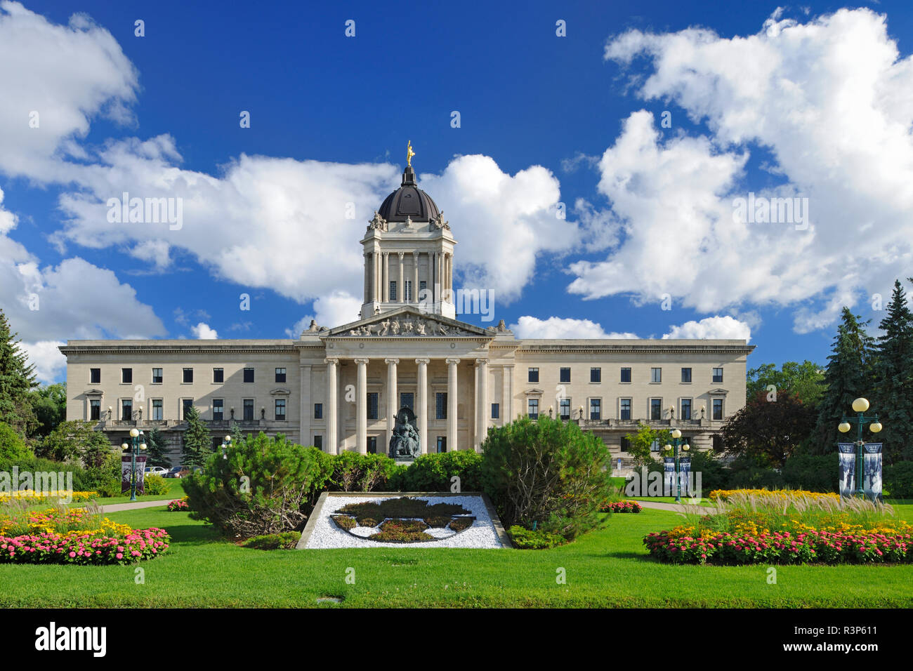 Canada, Manitoba, Winnipeg. Manitoba Legislature building. Stock Photo