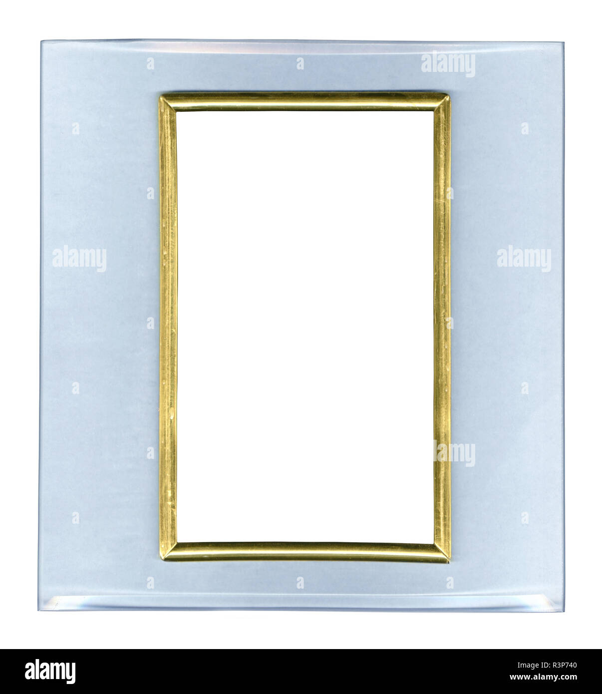 Glass frame isolated on white background Stock Photo - Alamy