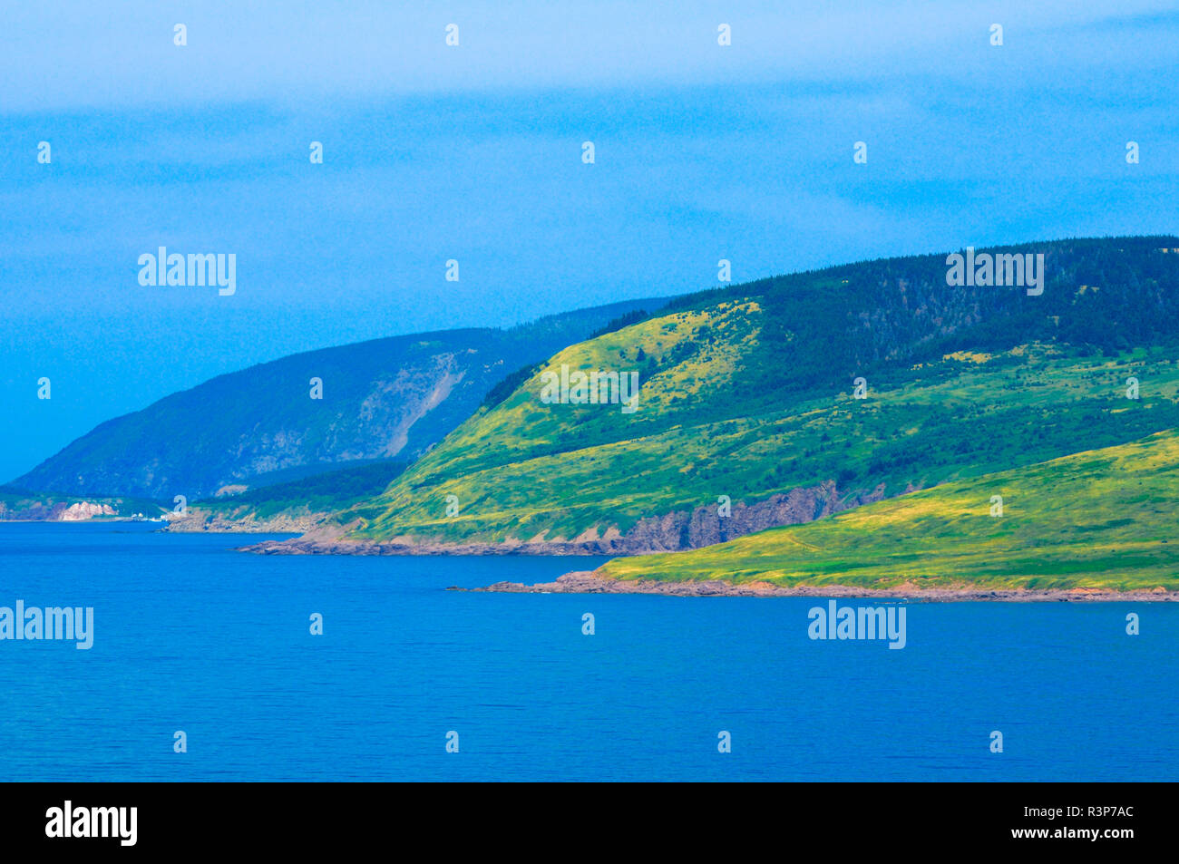 Canada, Nova Scotia. St. Lawrence Bay landscape Stock Photo Alamy