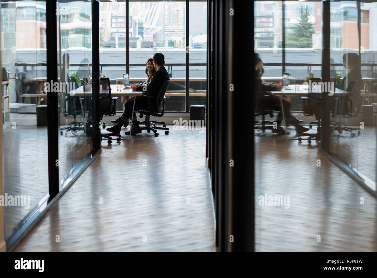 Executives working in office Stock Photo