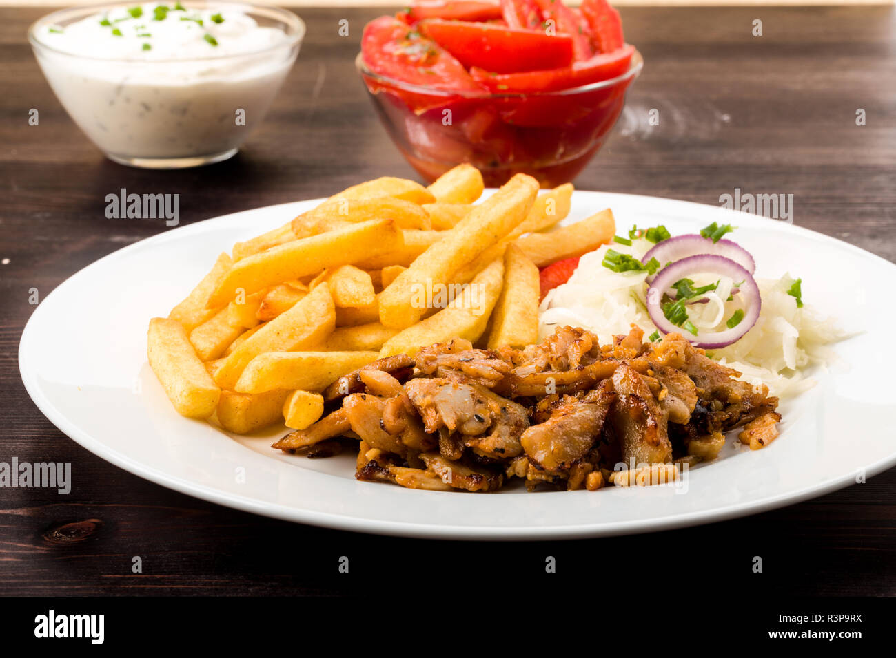 doner with french fries Stock Photo - Alamy