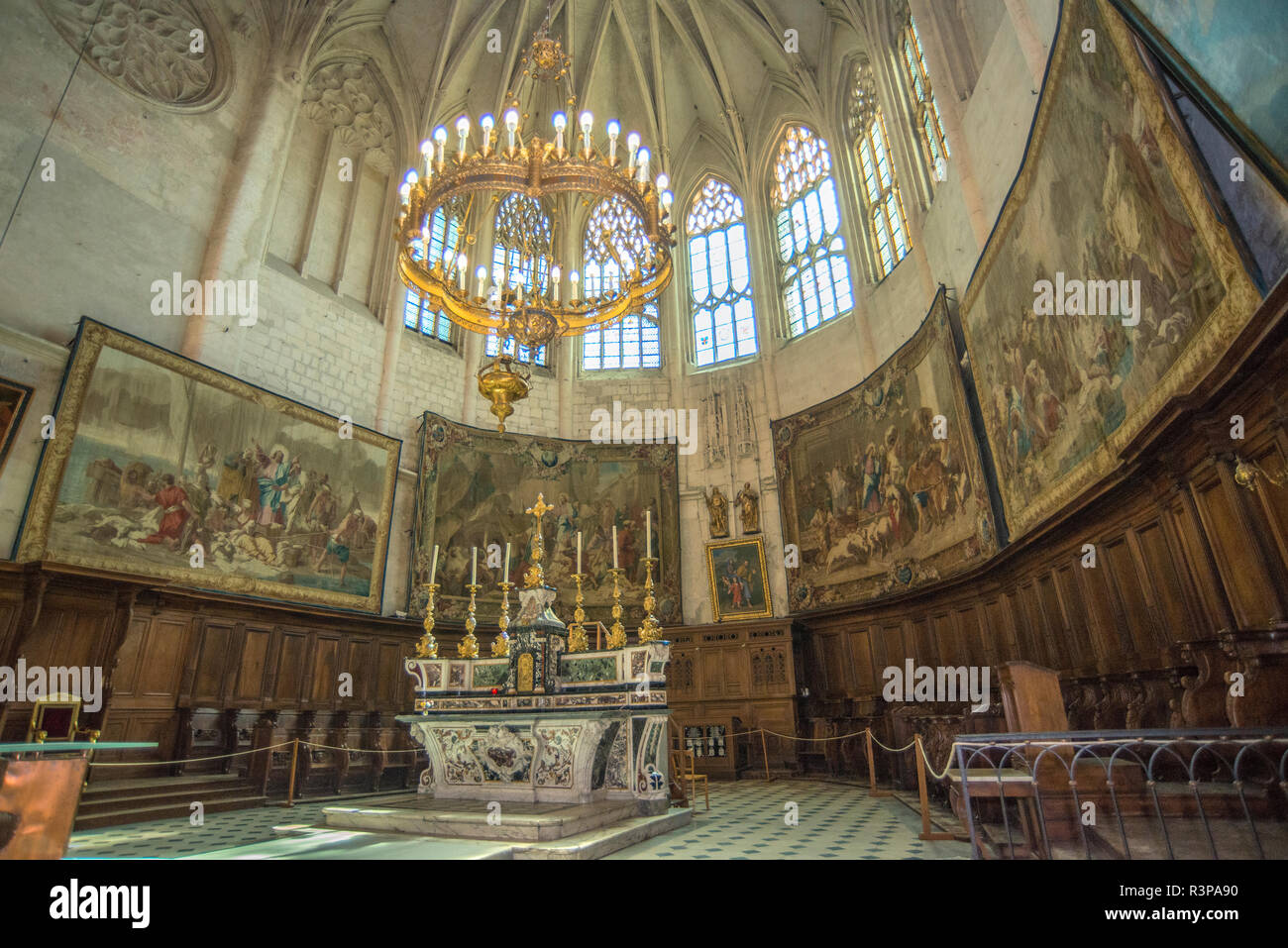 Cathedral of St. Vincent, Viviers, France Stock Photo Alamy