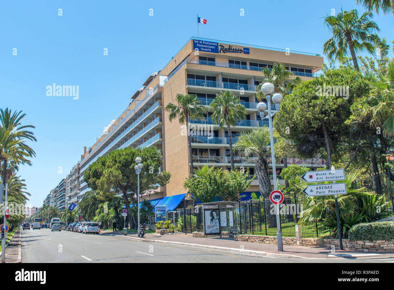 Radisson Hotel, Nice, Cote d'Azur, France Stock Photo Alamy