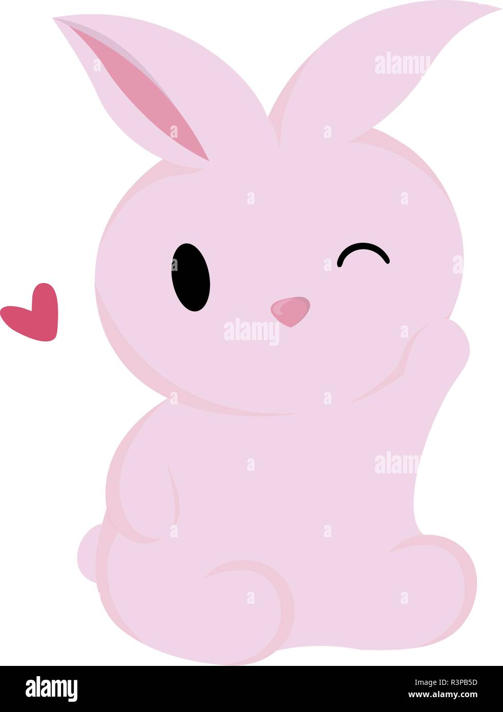 cute pink bunny