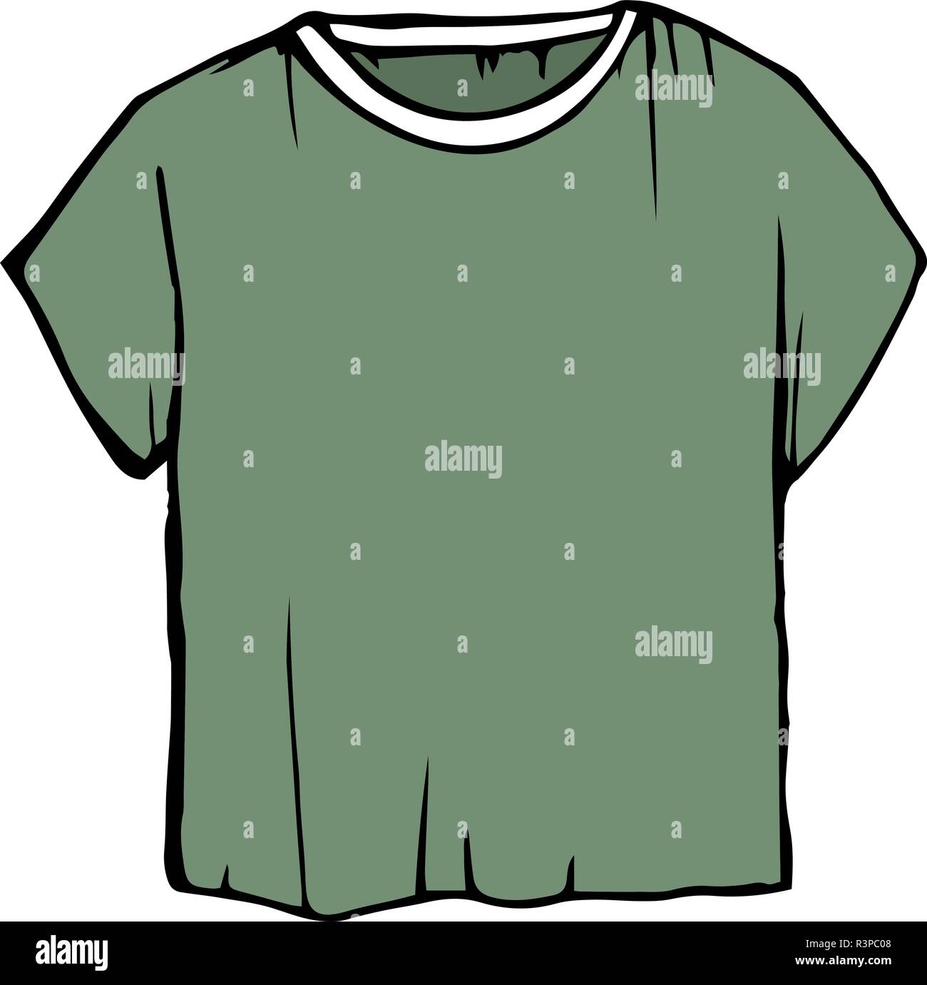 T Shirt Vector Illustration Children S Outline Drawing Clothes