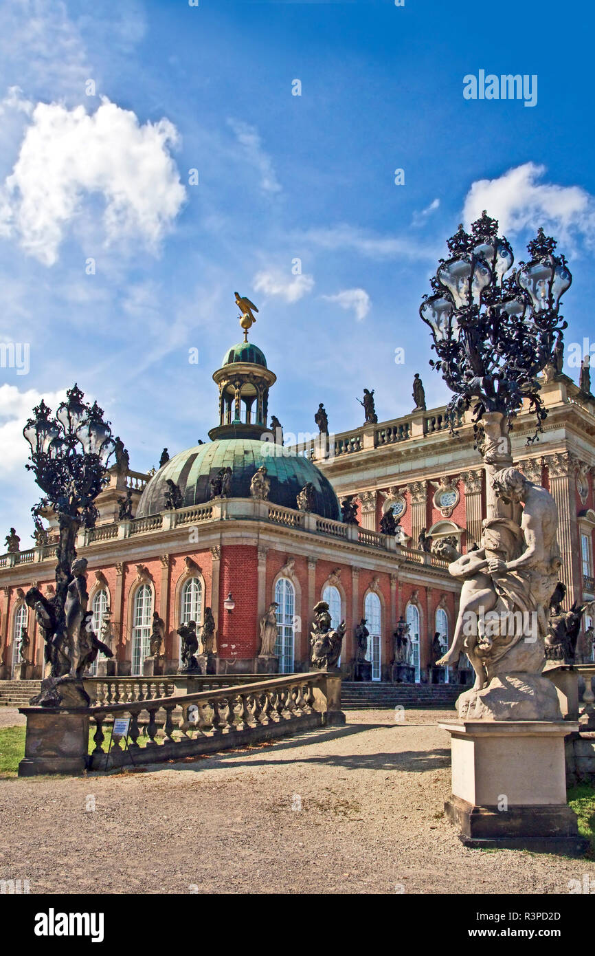 Potsdam, Brandenburg, Germany. The New Palace (Neues Palais) in the